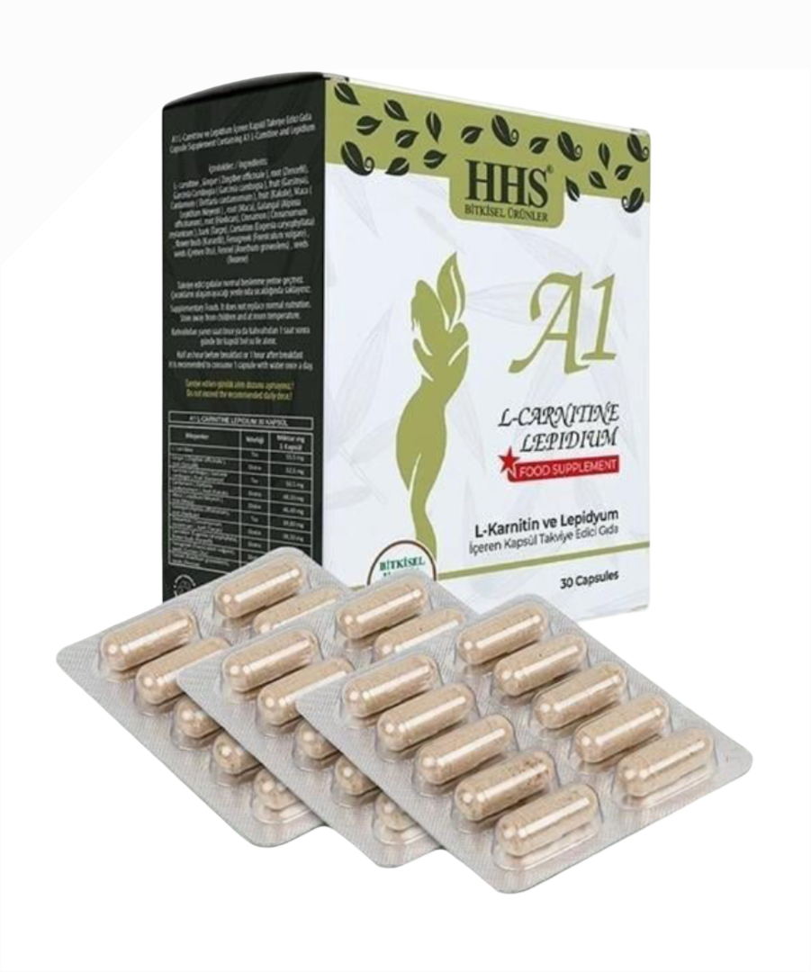 Capsules à base de plantes HHS A1 L-Carnitine Lepidium pour soutenir la gestion du poids
